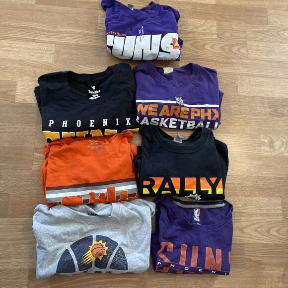 NBA Other - Huge NBA Phoenix Suns T Shirts Bundle Graphic Tees Lot Of 7 Size XL Mens
